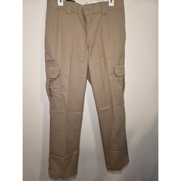 Dickies Other - Dickies Flex Regular Fit Straight Leg Cargo Pants Mens 32x30 Khaki Workwear NEW